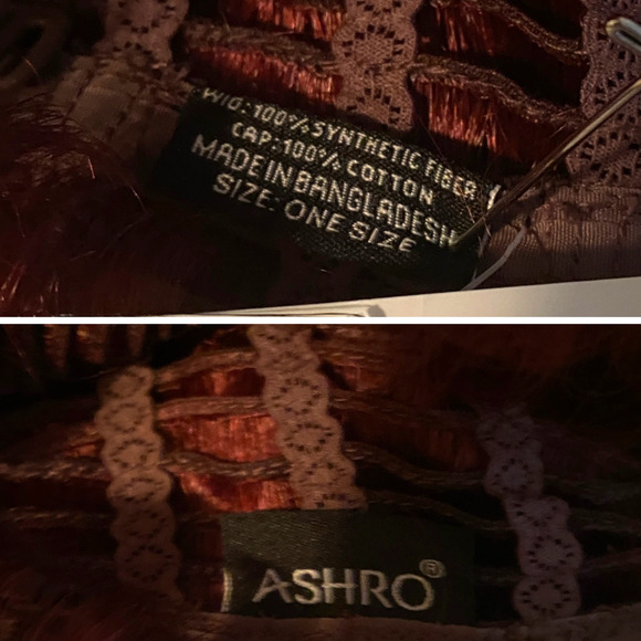 Dark Burgundy Wine Pixie Wig ASHRO Short Curly Synthetic Hair Women Teens NWT - Picture 5 of 10